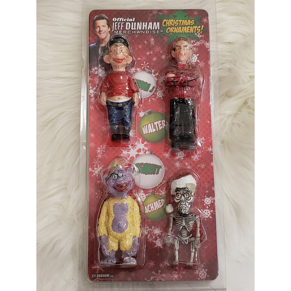 NEW Jeff Dunham Christmas Ornaments Walter Peanut Achmed Bubba J Gift‎ Comedian